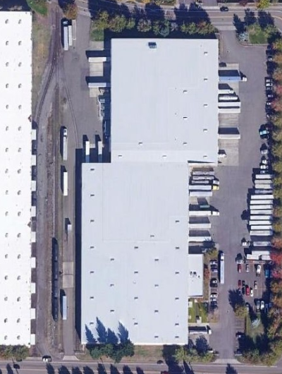 Roof Of Industrial Building Clackamas Oregon